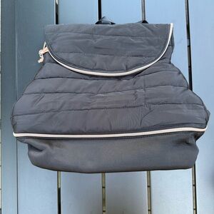 Stella & Dot ‘Crush It’ Backpack Bag Quilted Black Rose Gold  Large